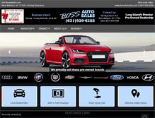 Tablet Screenshot of bossautosale.com